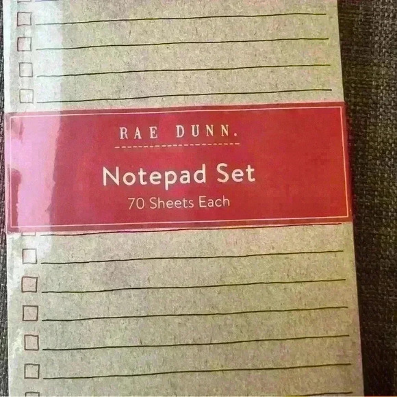 NEW SET of 2 Rae Dunn Holiday Notepads One NAUGHTY list pad & One NICE list pad - Picture 5 of 10